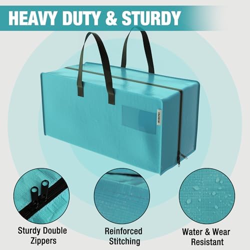 WORKPRO 6 Pack Extra Large Moving Bags with Backpack Straps & Handles - Image 2
