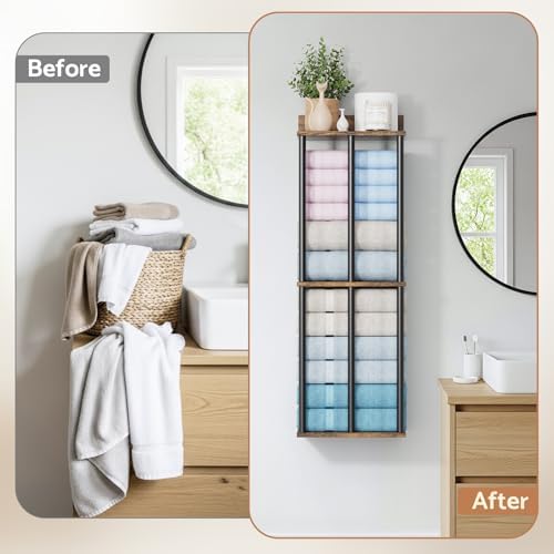 Towel Racks for Bathroom Wall Mounted, Upgraded Bathroom Towel Holder - Image 6