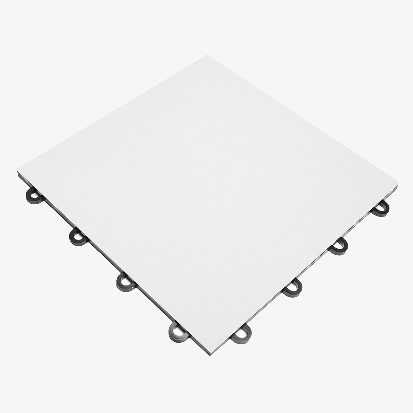 IncStores 3/8 Inch Thick Practice Dance Floor Tiles | Printed Plastic Dance Flooring for Practice and Performance of Countless Dance Styles (White, 28-12" x 12" Tiles)