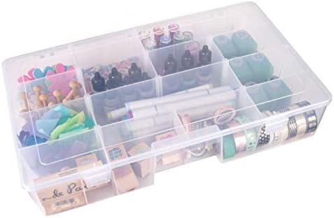 ArtBin XL Solutions Box Craft Organizer with Dividers, Clear - Image 5