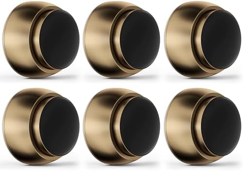 6PCS Door Stopper Wall Protector, Door Stoppers for Wall, Bronze by Sckeinwg