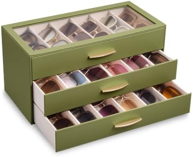 Lolalet Sunglasses Organizer Case for Women, Eyeglass Storage Holder by Lolalet