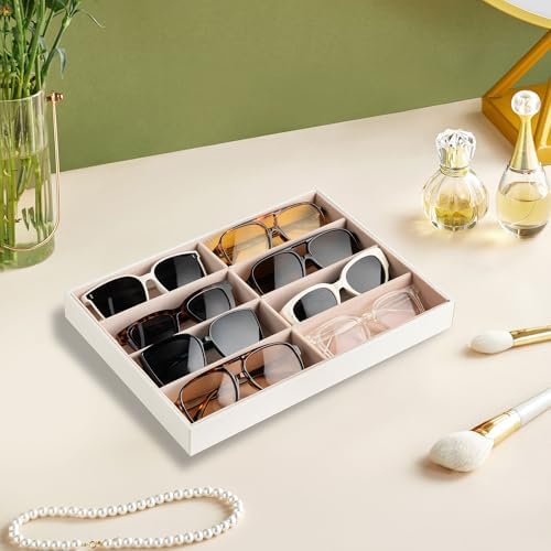 Frebeauty 8-Slot Sunglass Organizer Tray,Sunglass Holder for Drawer - Image 2