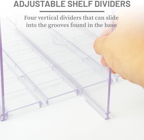Gift Bag Storage Organizer, Acrylic Clear Shopping Bag Organizer, Adjustable Shelf Divider Bag Organizer for Small Closet, 1 Pack - Image 3