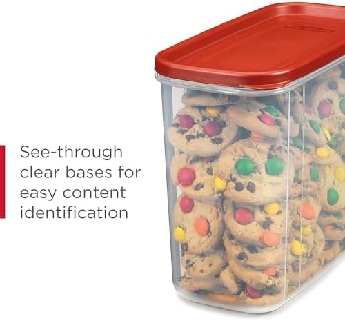 Rubbermaid Premium Modular Food Storage Containers with Lids, Clear, 18-cup Cereal Keepers - 2 Pack, Stackable Space Saving Design, Ideal for Pantry Organization and Kitchen Essentials - Image 3