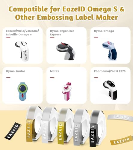 Compatible with Dymo Label Maker Refills Embossing Label Maker Tape - Image 2