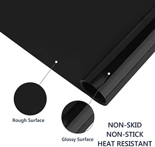Gartful 2 Pack Silicone Crafting Mats, 15.7" x 11.8" Silicone Mat for Crafts, Large Heat Resistant Sheet for Jewelry Casting, Epoxy Resin, Painting, Counter Table Protector, Placemat, Nonstick, Black - Image 3