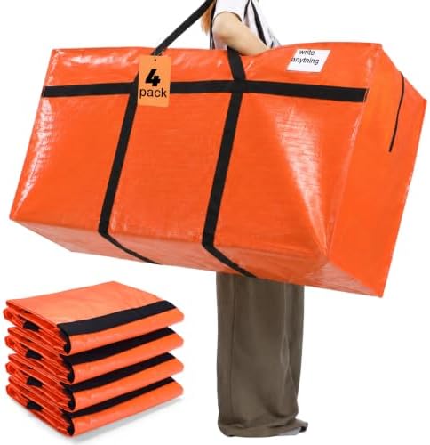 Windyun 4 Pack 75 Gallon Extra Large Moving Bags XXL Heavy Duty Storage Bag by Windyun