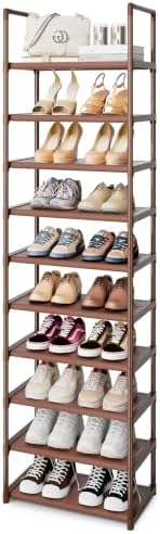 OYREL Shoe Rack, Sturdy Metal Space Saving Tall Stackable Shoes Organizer by OYREL