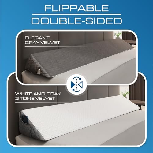 Kolbs Bed Wedge Pillow for Headboard | Modern Stylish Pillow to Fill Gap Between Headboard and Mattress | Bed Gap Filler (Queen Headboard Wedge Pillow - 60") - Image 2