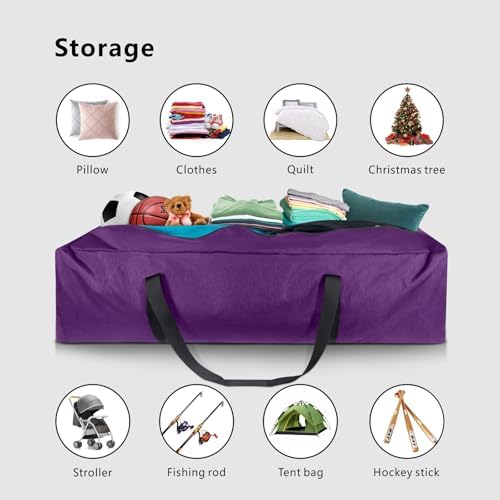 TOPDesign 3-Pack Long Storage Duffle Bags – 46" x 12.5" x 12.5", 30Gal - Image 4