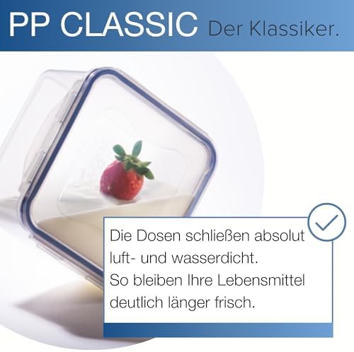 LOCK & LOCK Easy Essentials Food Lids/Pantry Storage/Airtight Containers, BPA Free, Rectangle - 8 Cup - for Cookies, Clear - Image 2