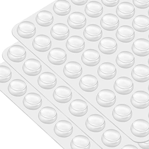 CHUNZEXI 320 PCS Clear Cabinet Door Bumpers, 1/2 Inch Round Rubber Pads by CHUNZEXI