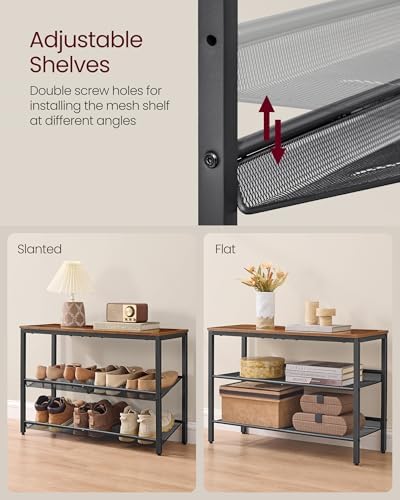 VASAGLE 3-Tier Shoe Rack, Adjustable, Freestanding - Image 6