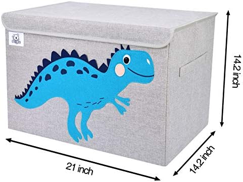 Large Toy Box Storage with Lid, Foldable Fabric Toy Chest Storage for Kids - Image 3