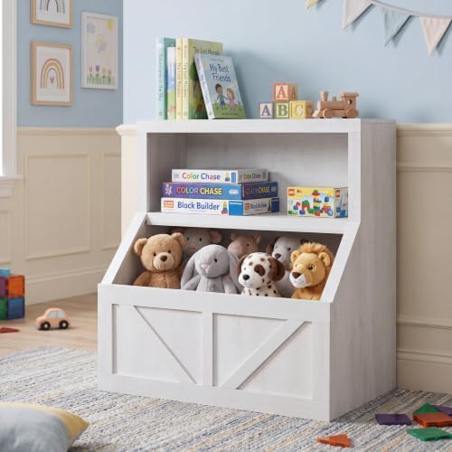 IDEALHOUSE Kids Toy Box for Boys, Kids Toy Chest Storage for Boys & Girls by IDEALHOUSE