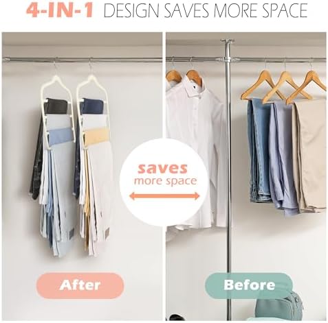 Velvet Pant Clothes Hanger Space Saving Non Slip Hanger Jean Slack Hangers - Image 2
