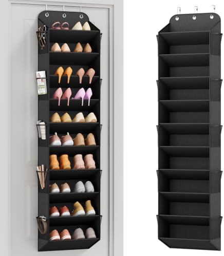 LANTEFUL Over the Door Shoe Organizer, Hanging Shoe Rack for Closet, Black by LANTEFULforTidyingHouse