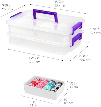 IRIS USA Storage Bins with Lids |Made in USA| 9 Qt - (1-Pack) - Clear - Image 2