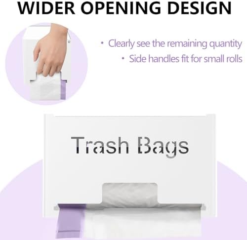 STWWO Extra Large Trash Bag Holder, Garbage Bag Dispenser Holder, White - Image 5