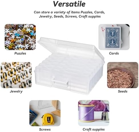 Plastic Storage Box Storage Boxes & Organizers (6 Medium+ 6 Small-Clear) - Image 4