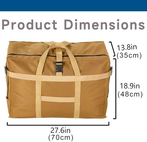 Arxus Large Duffel Bag, Waterproof Carry on Weekend Overnight Storage Bag over Luggage for Airline, Travel, Camping, Moving - Image 4