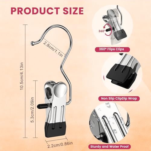 30 Pack Pants Hangers with Clips,Legging & Jean Hangers for Closet Hanging - Image 6
