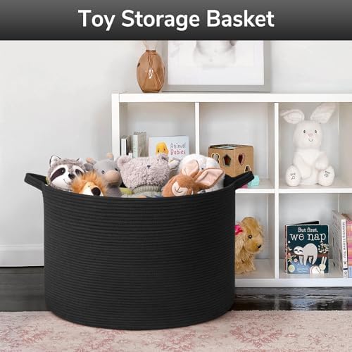 Goodpick Extra Large Woven Dirty Clothes Basket for Nursery, 115L - Image 4