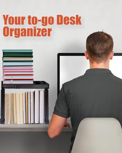 Piffny Locker Organizer Shelf, 2 Pack, Black - Image 6