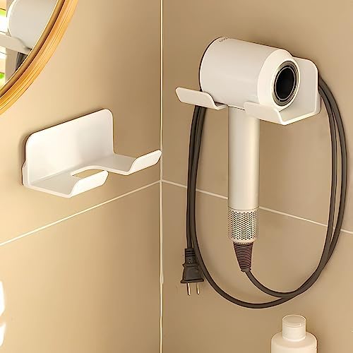 Hair Dryer Holder with Wire Hook, Self Adhesive Wall Mount - Image 6
