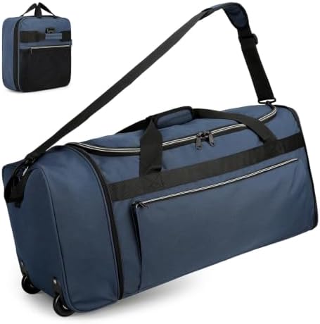 uarition 70L Foldable Rolling Duffle Bag with Wheels by DUFFEL