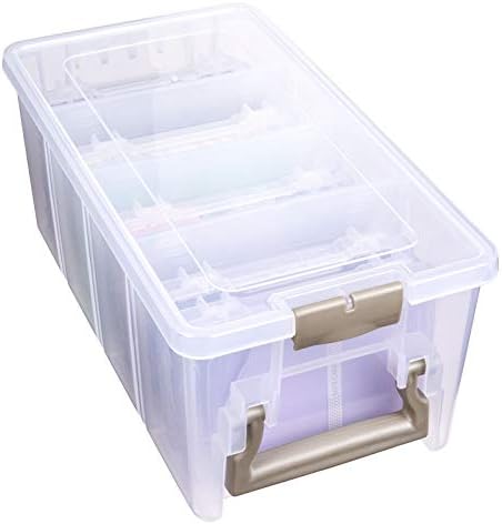 ArtBin Semi Satchel Photo Organizer Set with 8 Inner Cases, Clear by ArtBin