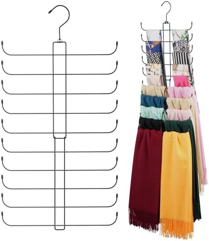 ZEDODIER Scarf Hanger, Scarf Organizer for Closet, Holds 20 Scarves by ZEDODIER