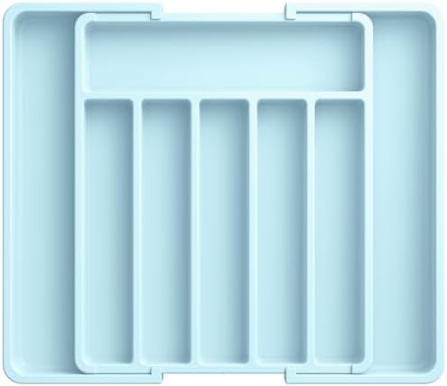 Aujen Silverware Drawer Organizer, Adjustable Utensil Cutlery Tray by AUJEN