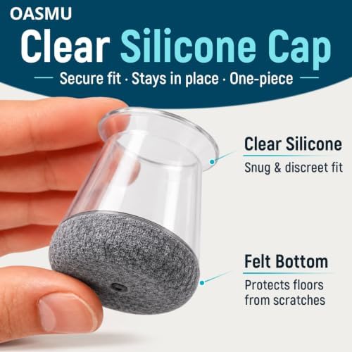 OASMU 32 Pcs Chair Leg Floor Protectors for Hardwood Floors Silicone - Image 4