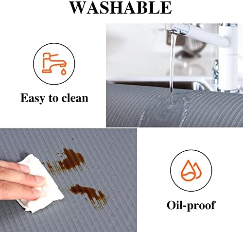 Mcrbeay Shelf Liner Non Adhesive, Washable Cabinet Liners for Shelves - Image 4
