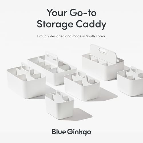 BLUE GINKGO Stackable Organizer Caddy, Long, Yellow, Made in Korea - Image 6