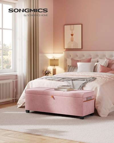 SONGMICS Storage Ottoman, 15.8 x 43.3 x 15.8 Inches, 27 Gal. (103 L) - Image 3