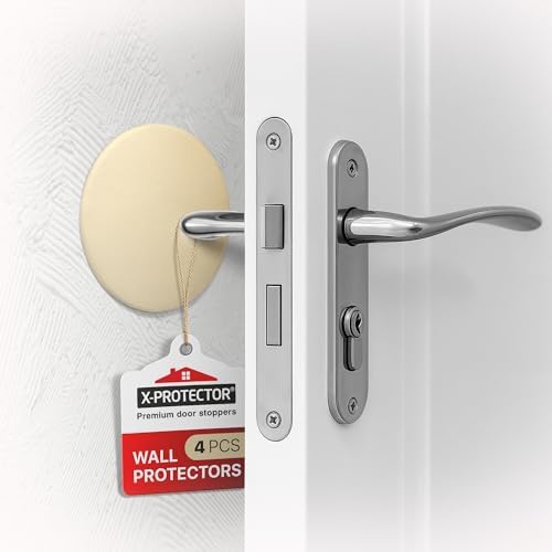 X-Protector Door Stoppers for Wall - 4 PCS, 3.15" Self-Stick Wall Protector by X-Protector