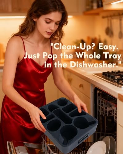 Couch Cup Holder Tray Dual Cup Silicone Organizer – Waterproof Anti-Slip Snack & Drink Tray for Sofa, Bed, Car & Camping, Dishwasher Safe Funny Gift - Image 4