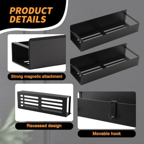 2 Pcs Magnetic Aerosol Spray Can Holder,Wall Mounted Toolbox Bottle Rack - Image 3