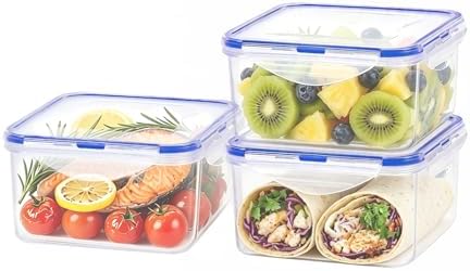 KIGI Food Storage Container, Medium, Set of 3 (5.2 Cup) by KIGI
