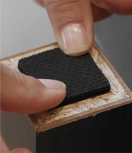 Slipstick GorillaPads CB150 Non Slip Furniture Pads/Rubber Grips (Set of 8) Self Adhesive Furniture Feet Floor Protectors, 1-1/2 inch Square, Black - Image 6