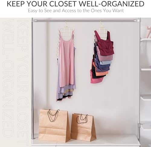 ZEDODIER 4 Pack Tank Top Hanger, Bra Organizer for Closet, Space Saving - Image 6