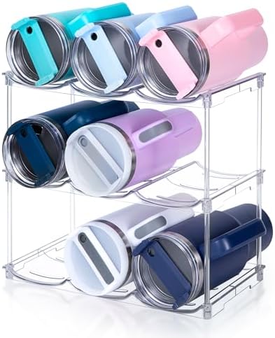 spospo Stackable Water Bottle Organizer for Stanley 40 oz Tumbler by SPOSPO