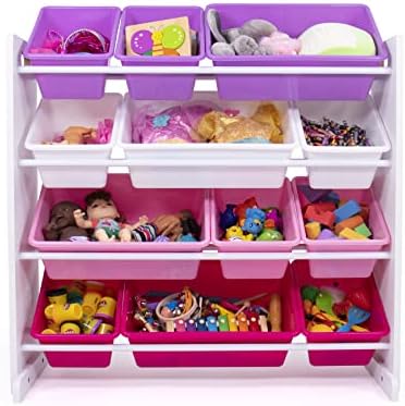 Humble Crew Kids Toy Organizer with 12 Bins, 4 Tier Storage for Playroom - Image 2