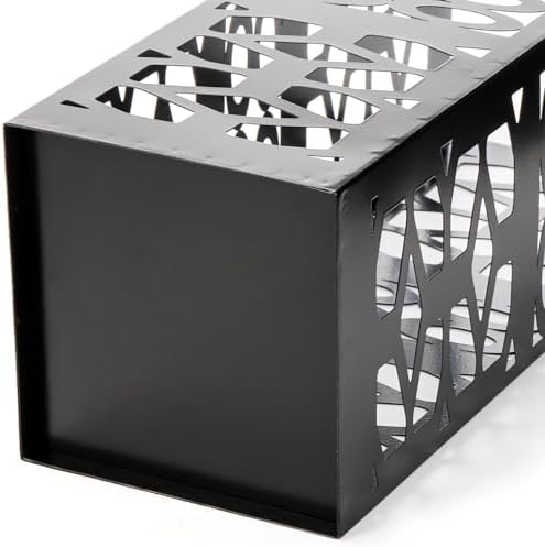 ZENFUN Metal Umbrella Holder Stand for Entryway, Square Umbrella Organizer, Walking Sticks Storage Bin Freestanding for Home, Office, Hotel, Black, 5.9 x 5.9 x 15.7 Inches - Image 6