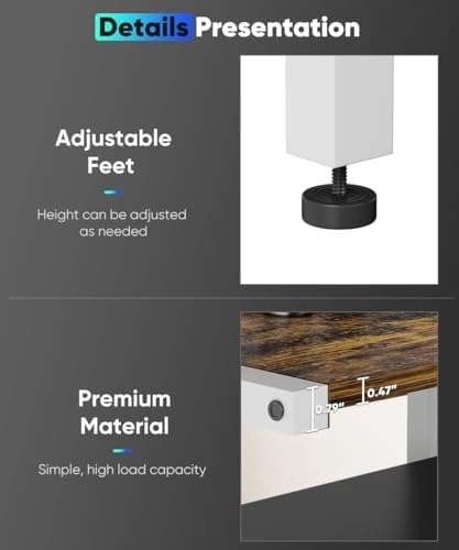 4-Tier Wooden Media Stand, AV Media Stand Corner Shelf for TV Accessories/Audiovisual Equipment/Optical Disc/PS4, Audio Storage Rack for Living Room, Gaming Room, Music Studio, White - Image 4