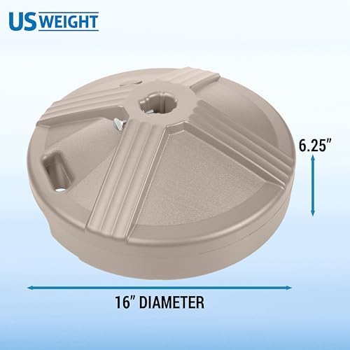 US Weight Durable 50 Pound Fillable Umbrella Base Designed to be Used with a Patio Table - Image 2