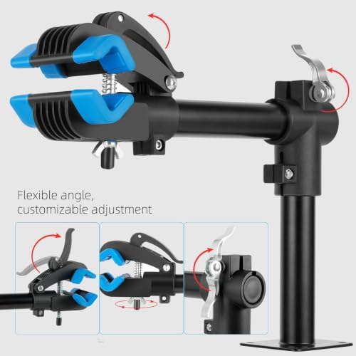 Urban Deco Bike Repair Stand Bench Mount Bike Stand Wall Mounted Bike Work Stand Bicycles Maintenance Rack Bike Clamp for Road Mountain Bike,Road Bike - Image 4